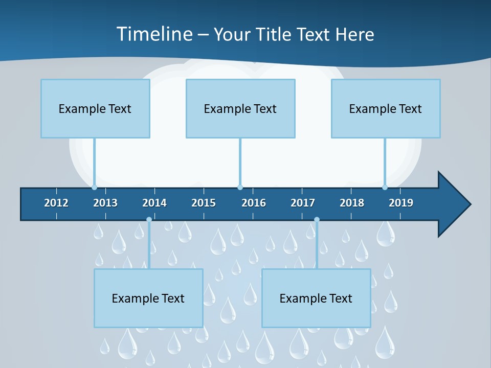 Blue Symbol Water PowerPoint Template