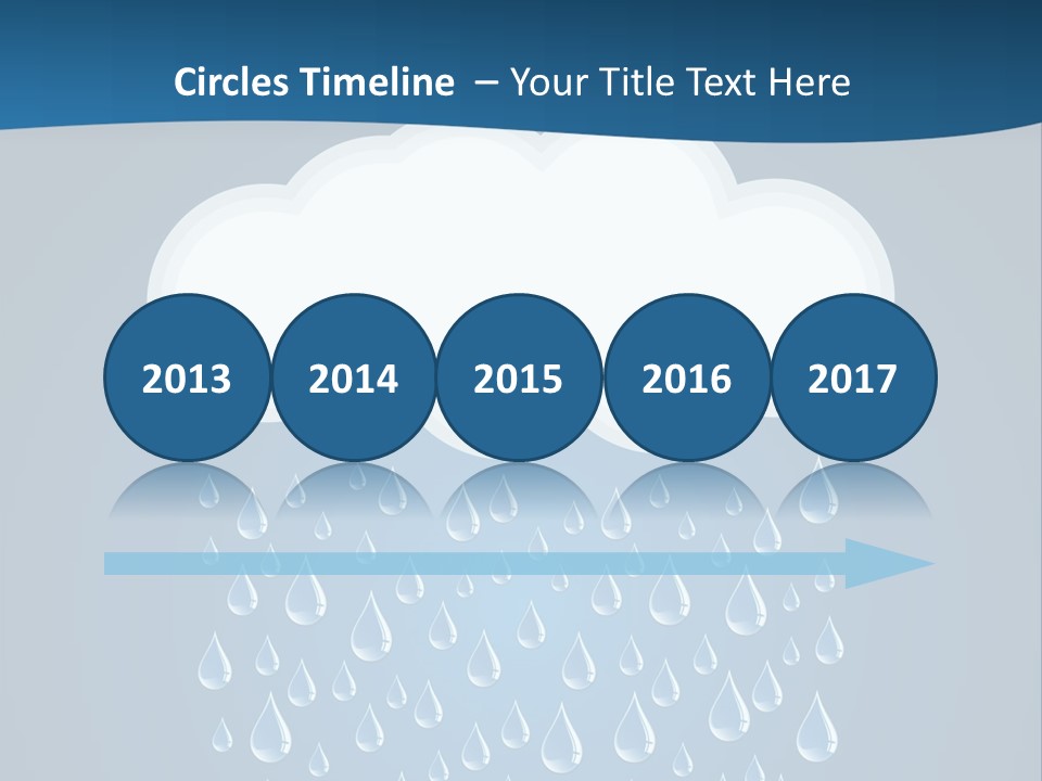 Blue Symbol Water PowerPoint Template