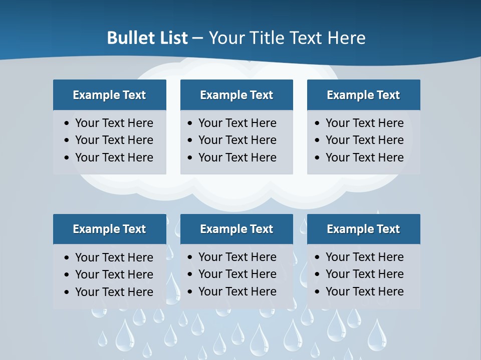 Blue Symbol Water PowerPoint Template