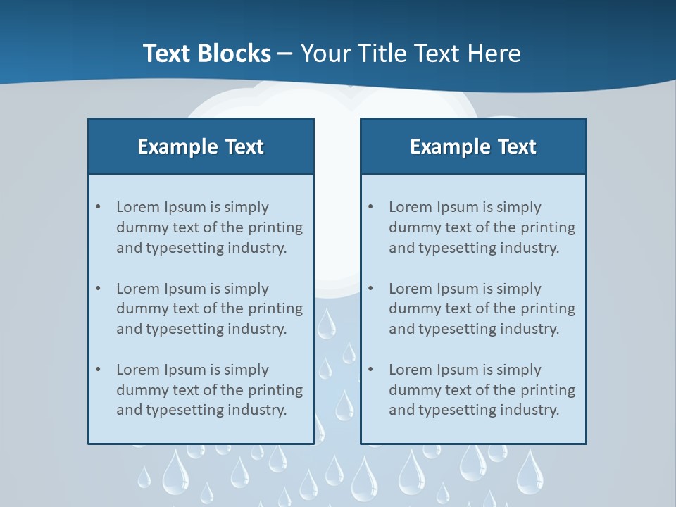 Blue Symbol Water PowerPoint Template