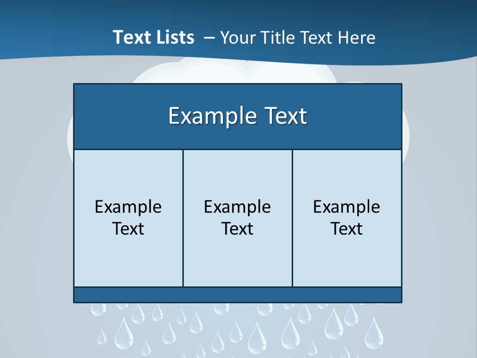 Blue Symbol Water PowerPoint Template