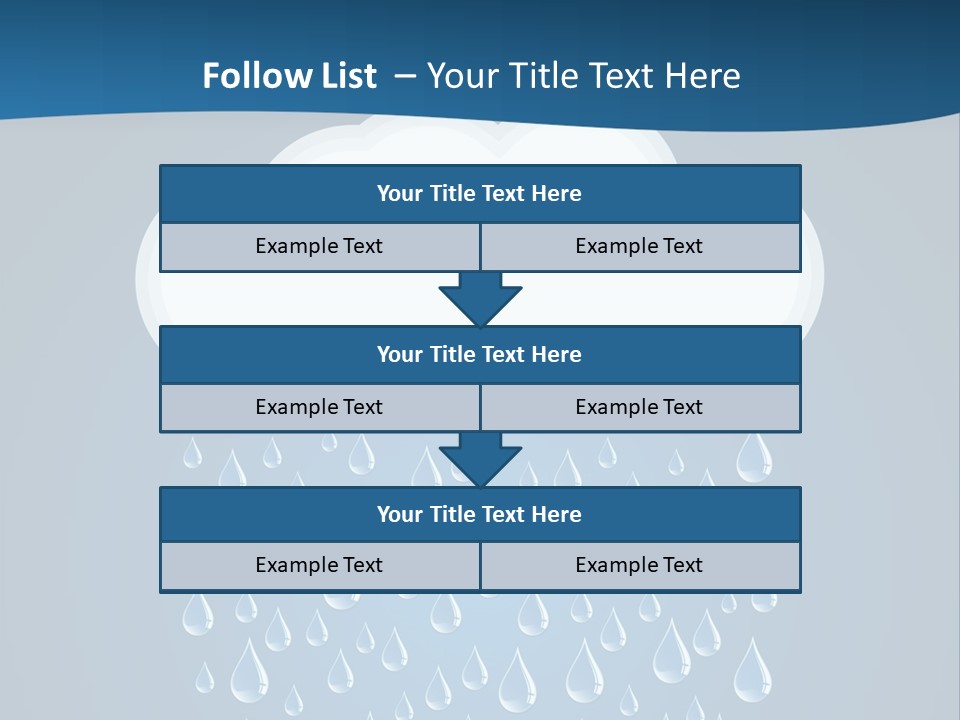 Blue Symbol Water PowerPoint Template