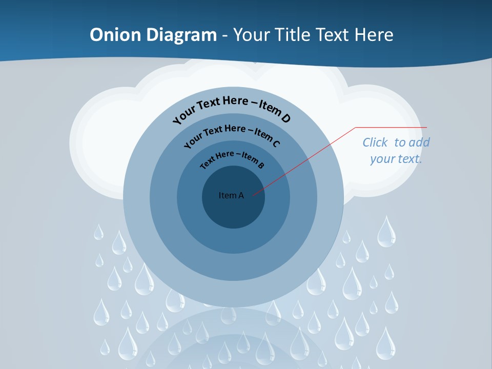 Blue Symbol Water PowerPoint Template