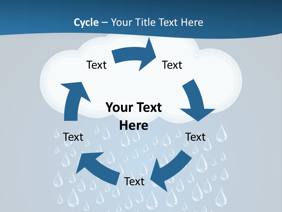 Blue Symbol Water PowerPoint Template