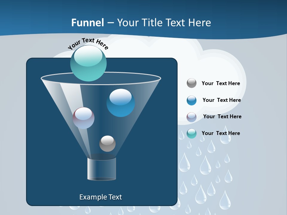 Blue Symbol Water PowerPoint Template