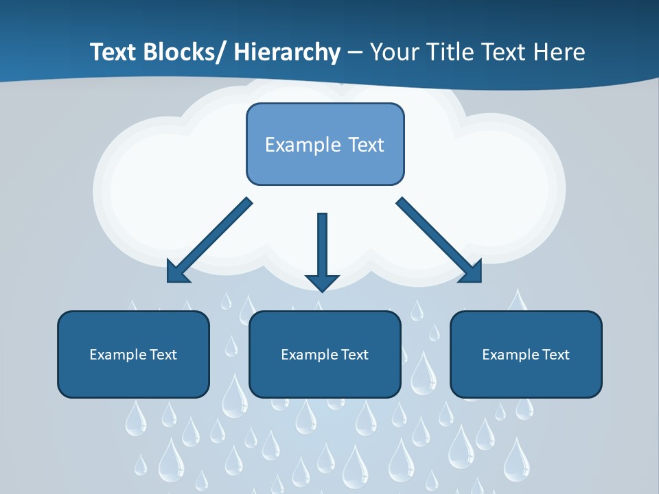 Blue Symbol Water PowerPoint Template