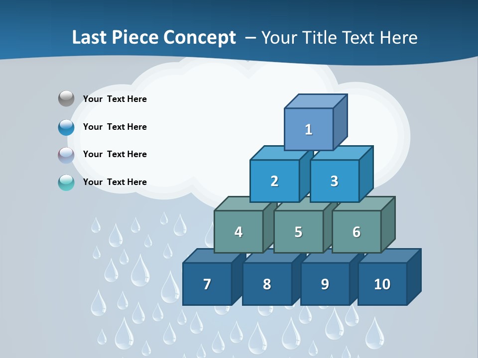 Blue Symbol Water PowerPoint Template