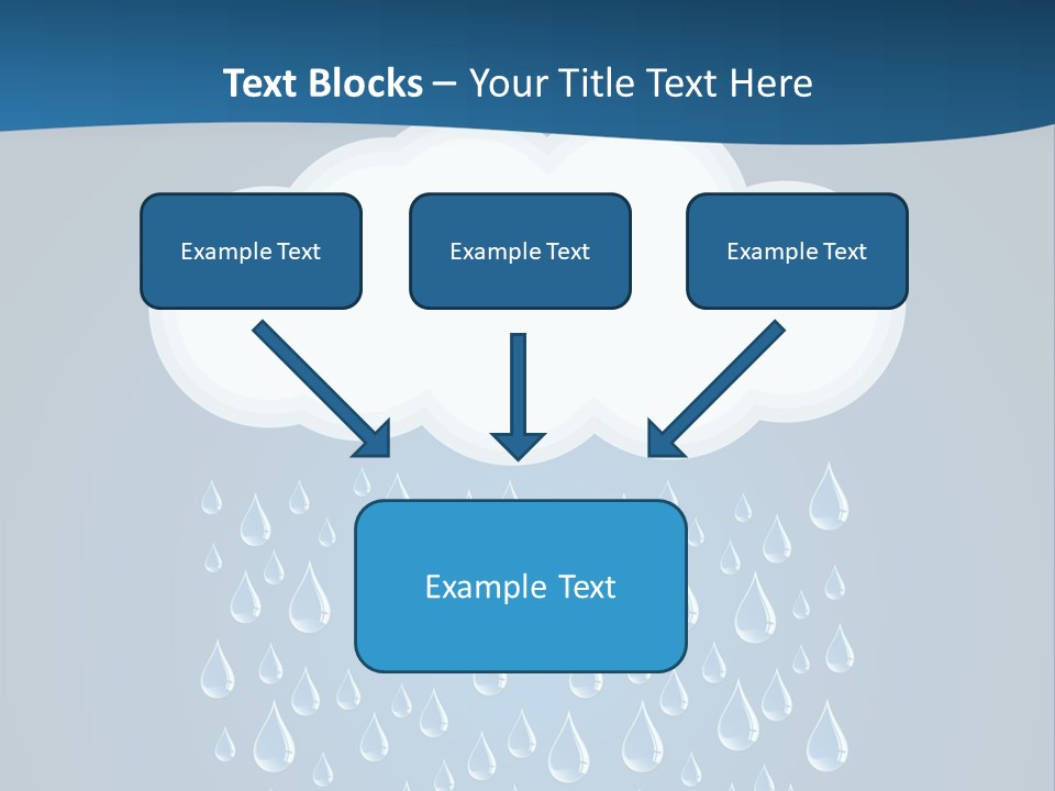 Blue Symbol Water PowerPoint Template