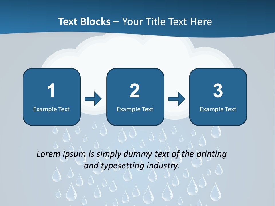 Blue Symbol Water PowerPoint Template