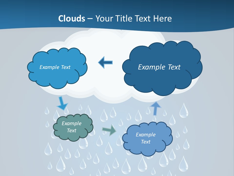 Blue Symbol Water PowerPoint Template