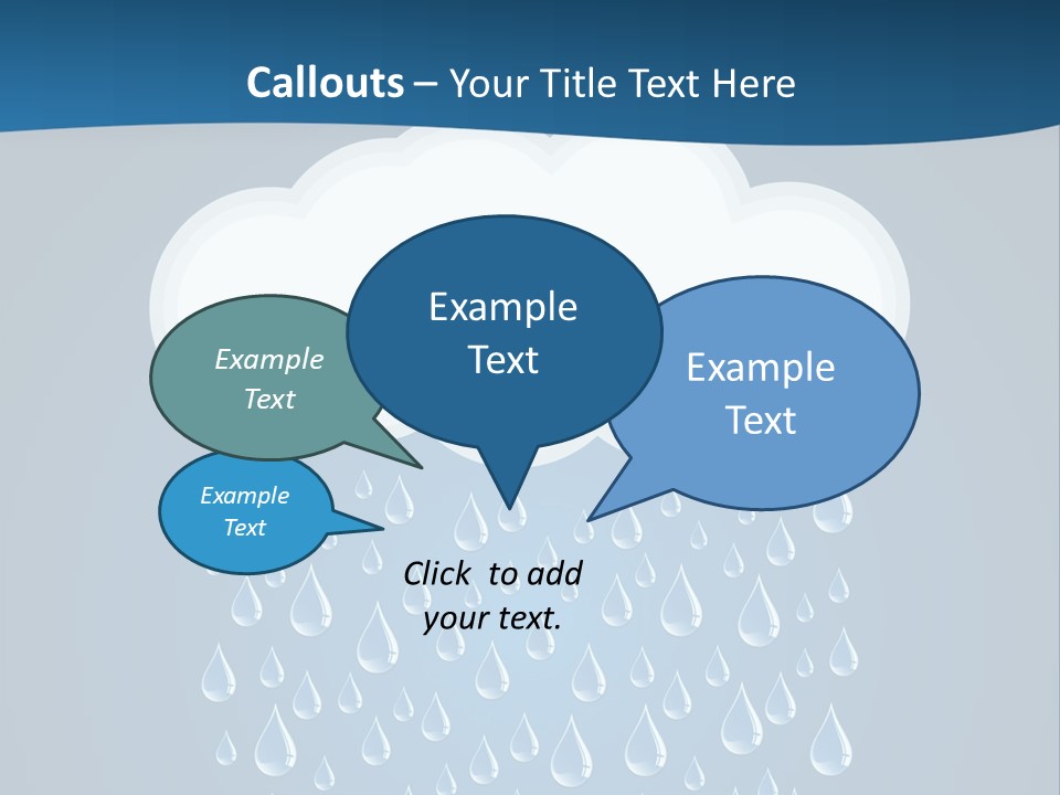 Blue Symbol Water PowerPoint Template