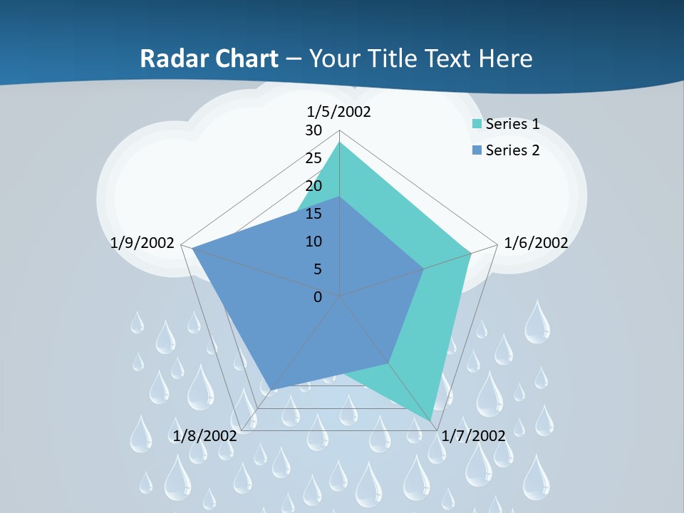 Blue Symbol Water PowerPoint Template