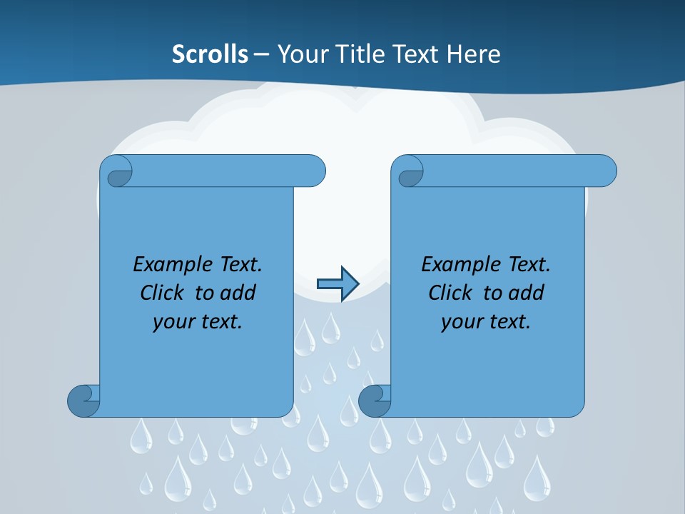 Blue Symbol Water PowerPoint Template