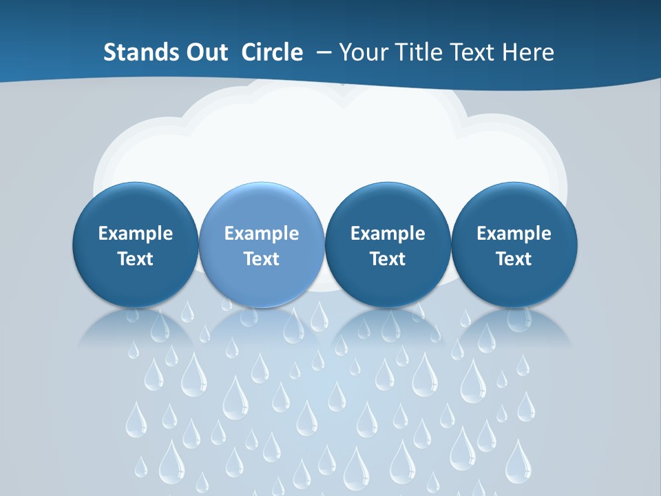 Blue Symbol Water PowerPoint Template