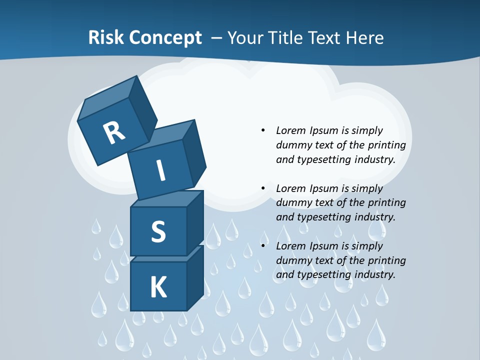 Blue Symbol Water PowerPoint Template