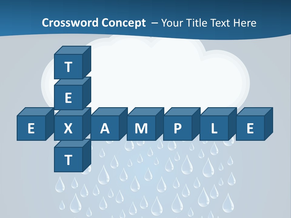 Blue Symbol Water PowerPoint Template