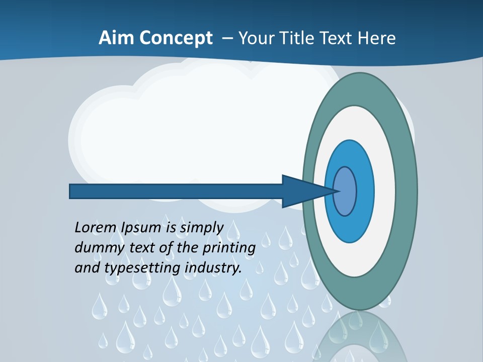 Blue Symbol Water PowerPoint Template