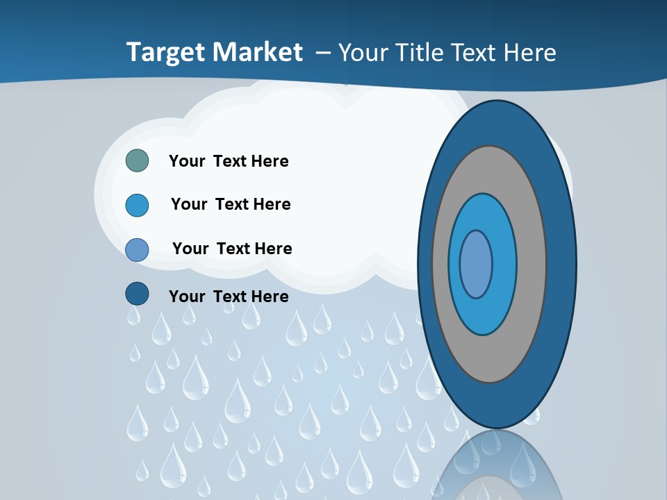 Blue Symbol Water PowerPoint Template