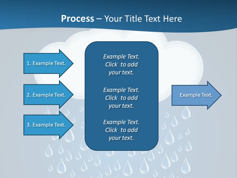 Blue Symbol Water PowerPoint Template