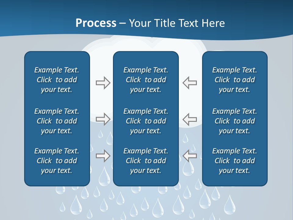 Blue Symbol Water PowerPoint Template