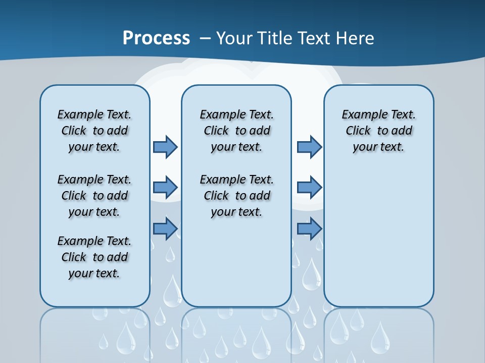 Blue Symbol Water PowerPoint Template