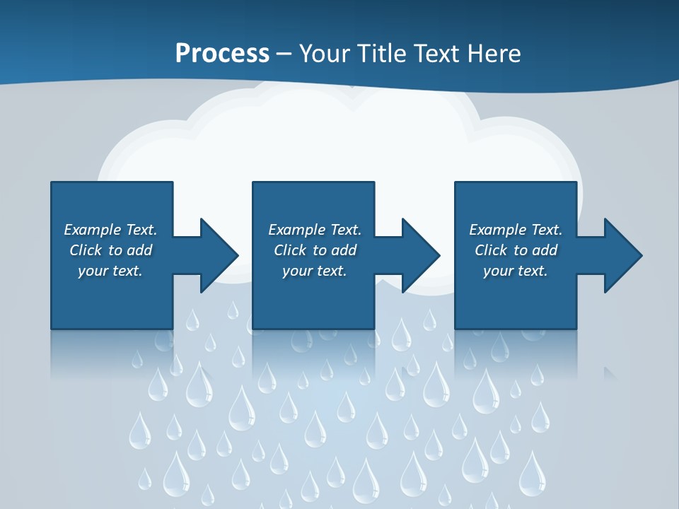 Blue Symbol Water PowerPoint Template
