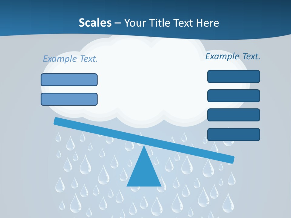 Blue Symbol Water PowerPoint Template