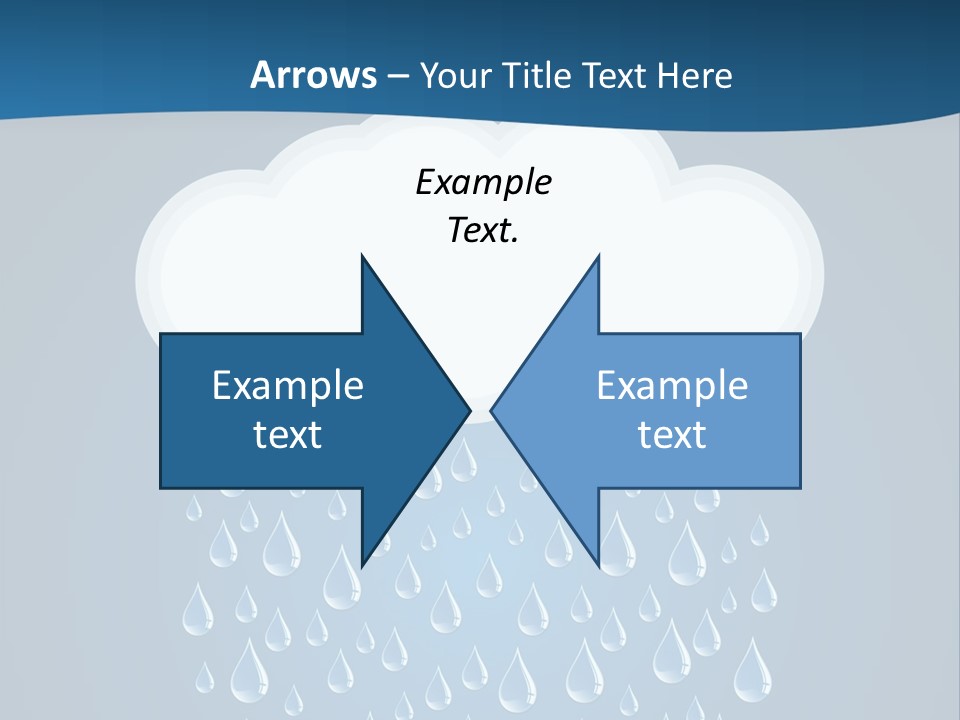 Blue Symbol Water PowerPoint Template