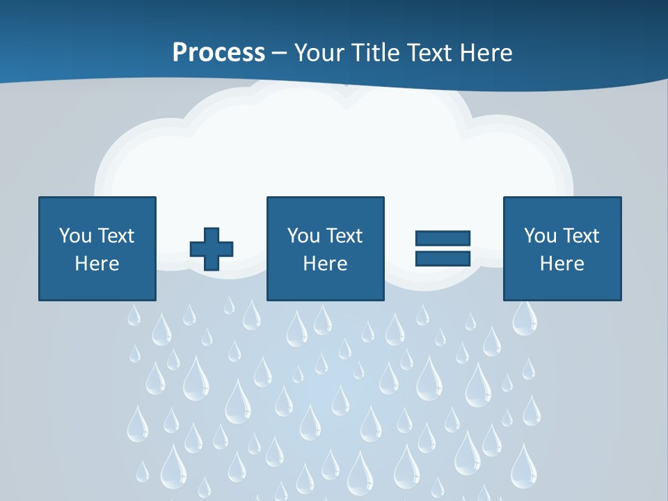 Blue Symbol Water PowerPoint Template