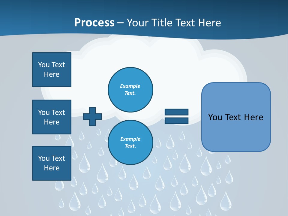 Blue Symbol Water PowerPoint Template