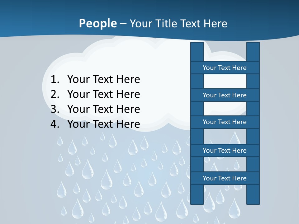 Blue Symbol Water PowerPoint Template