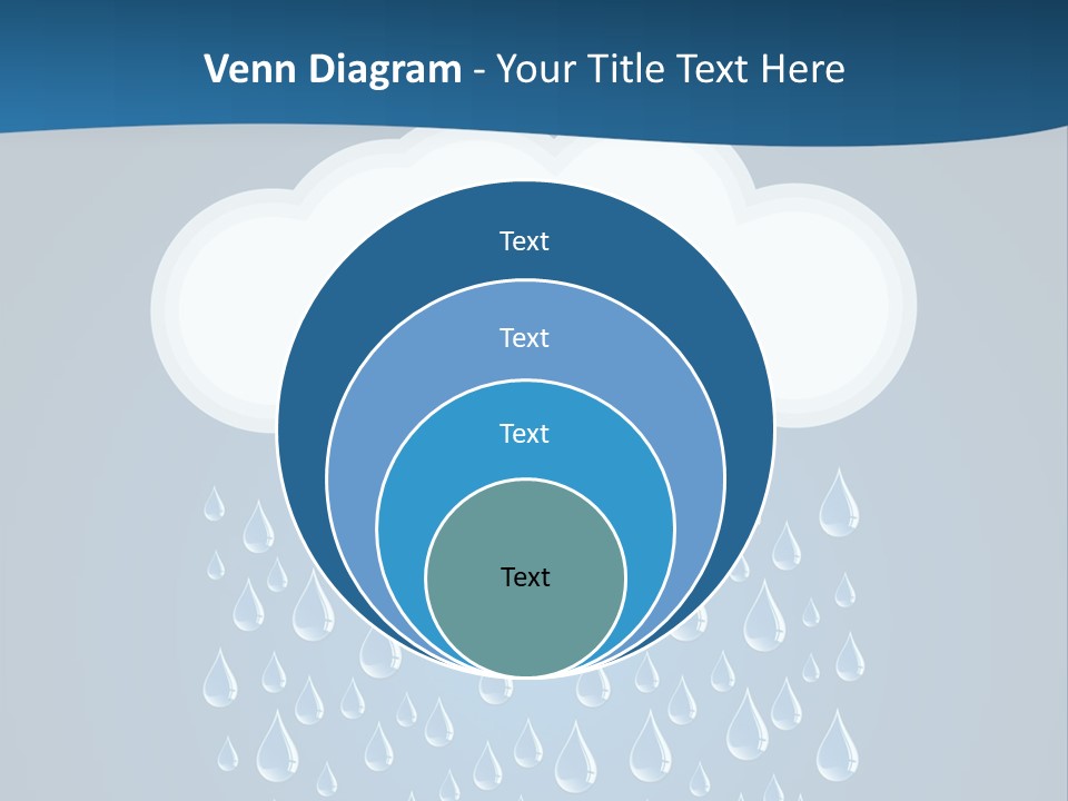 Blue Symbol Water PowerPoint Template