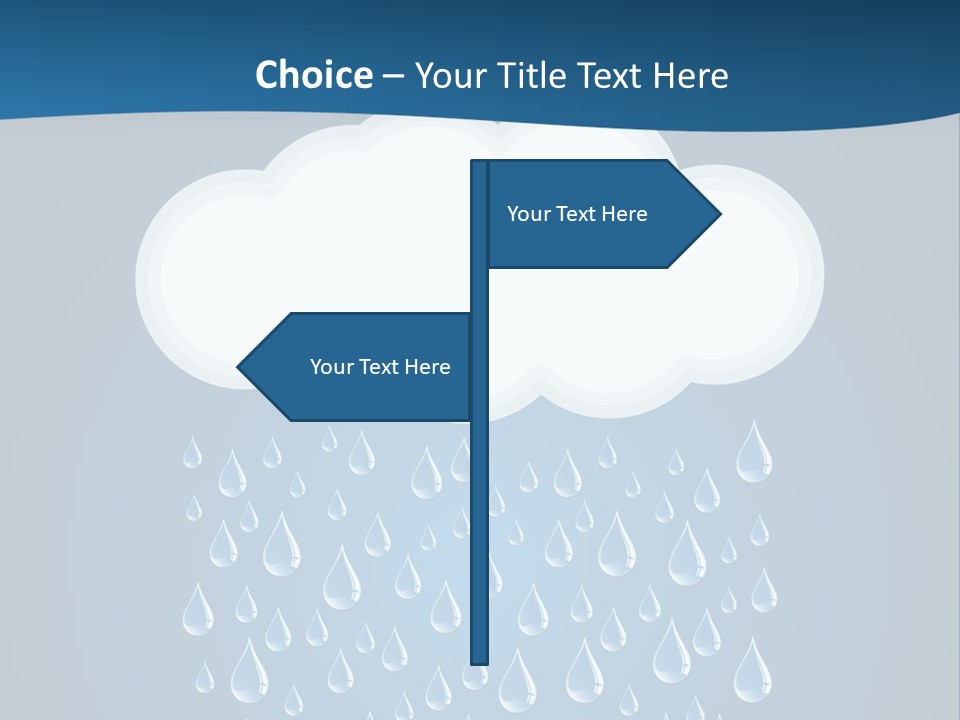 Blue Symbol Water PowerPoint Template