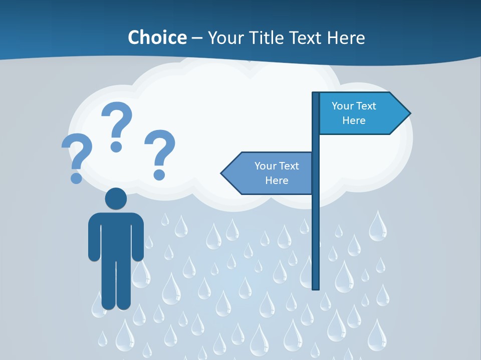 Blue Symbol Water PowerPoint Template