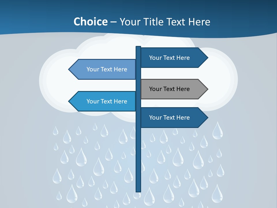 Blue Symbol Water PowerPoint Template