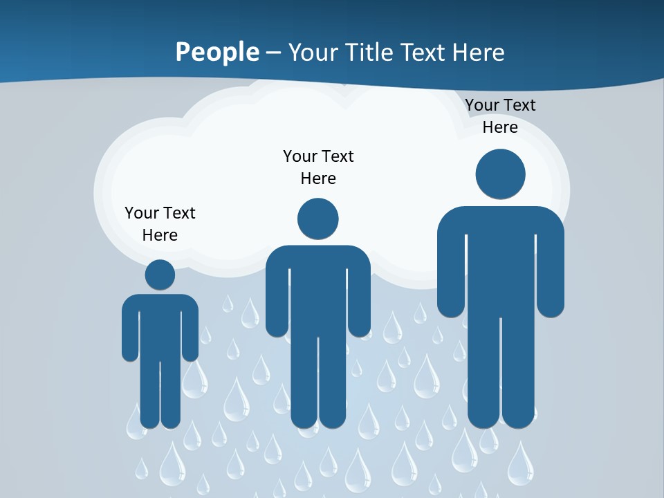 Blue Symbol Water PowerPoint Template