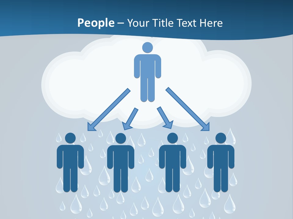 Blue Symbol Water PowerPoint Template