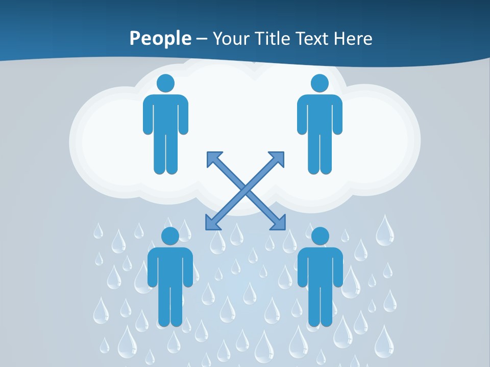 Blue Symbol Water PowerPoint Template