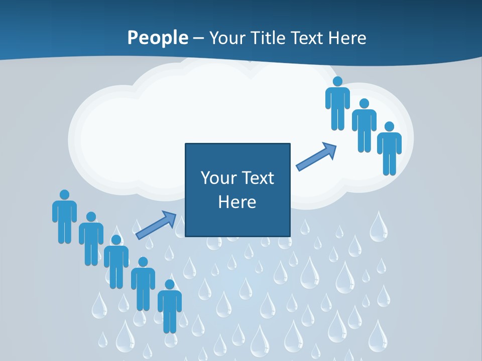 Blue Symbol Water PowerPoint Template