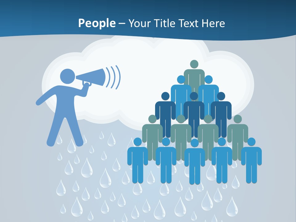 Blue Symbol Water PowerPoint Template