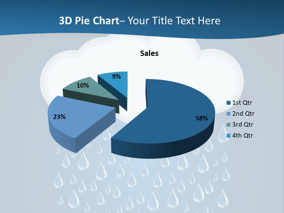 Blue Symbol Water PowerPoint Template