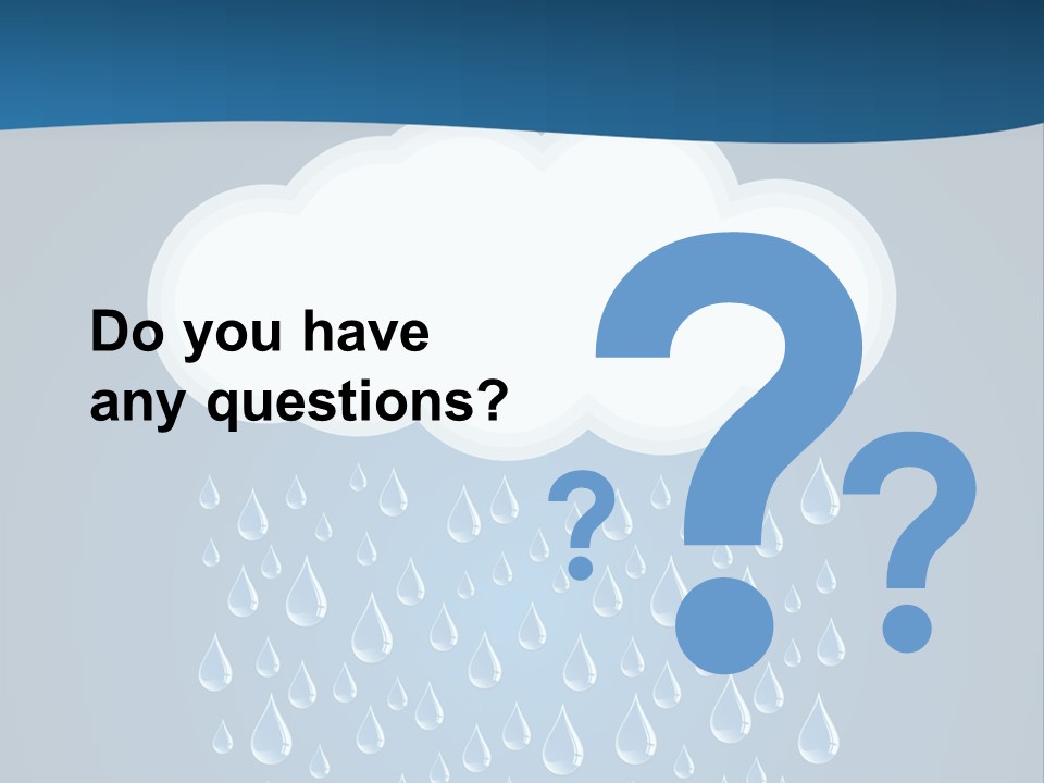 Blue Symbol Water PowerPoint Template