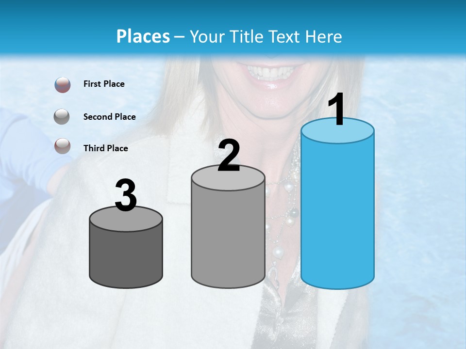 Pearls Beige Coat Gold Dress PowerPoint Template