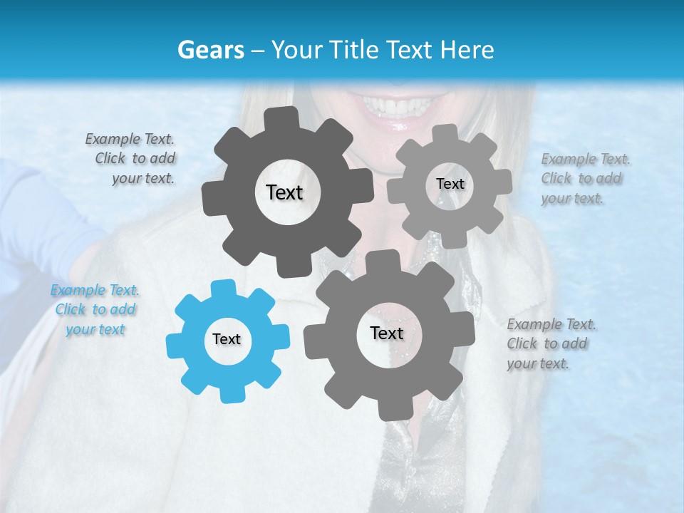 Pearls Beige Coat Gold Dress PowerPoint Template