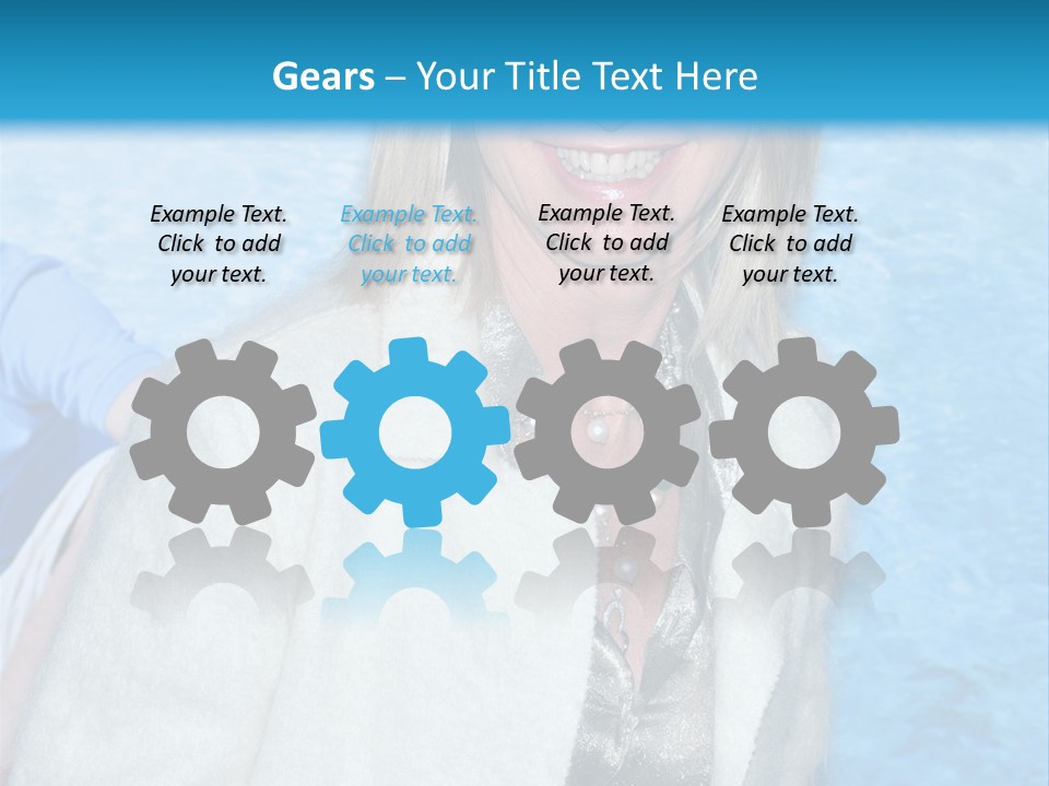 Pearls Beige Coat Gold Dress PowerPoint Template