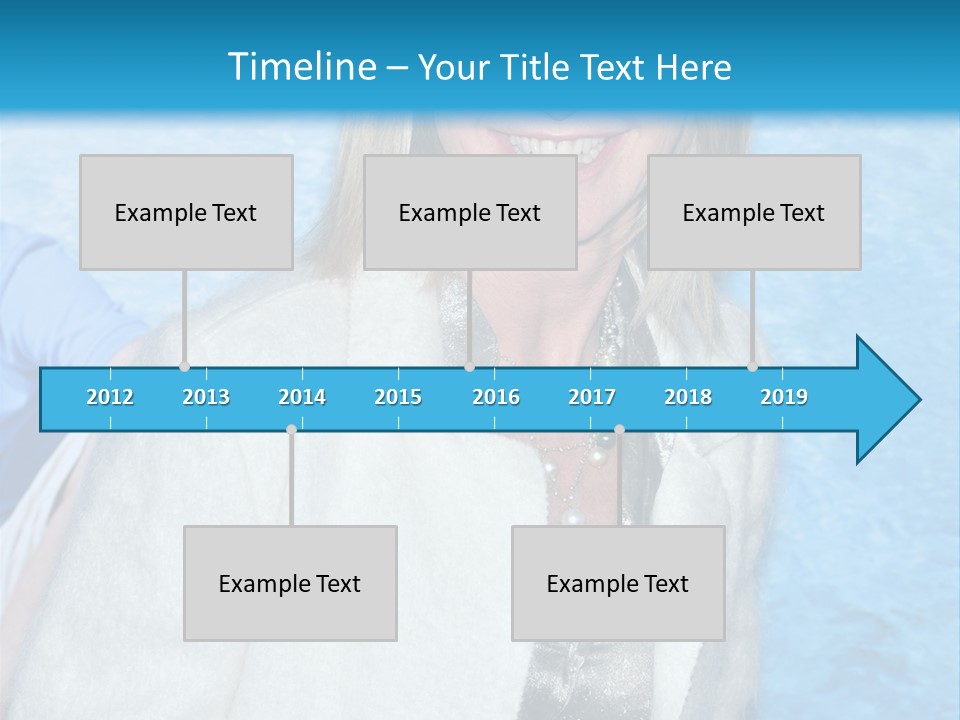 Pearls Beige Coat Gold Dress PowerPoint Template