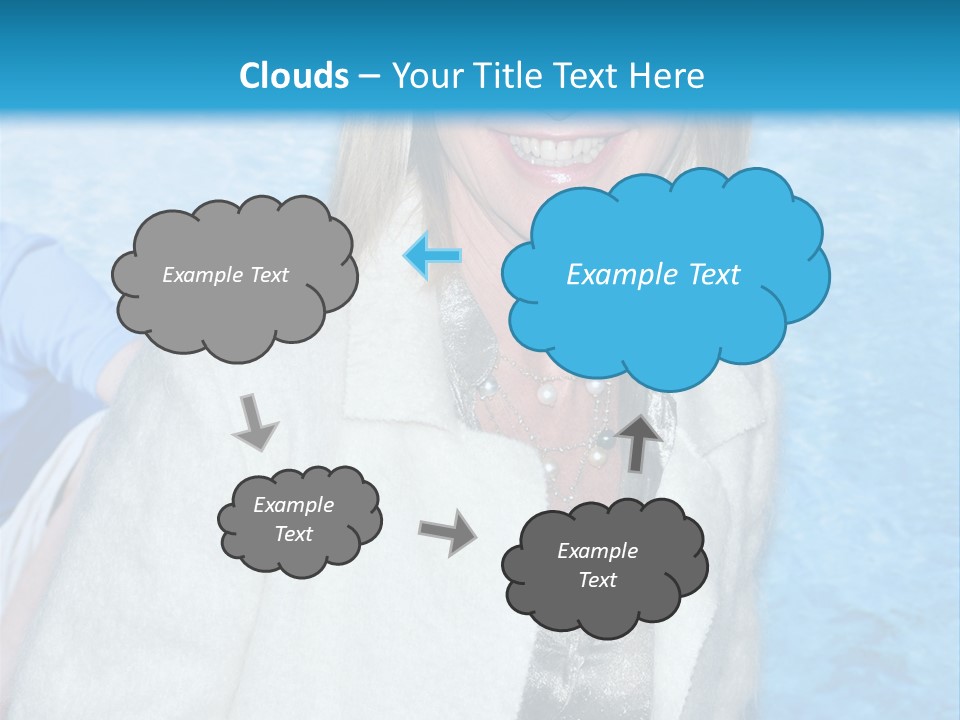 Pearls Beige Coat Gold Dress PowerPoint Template