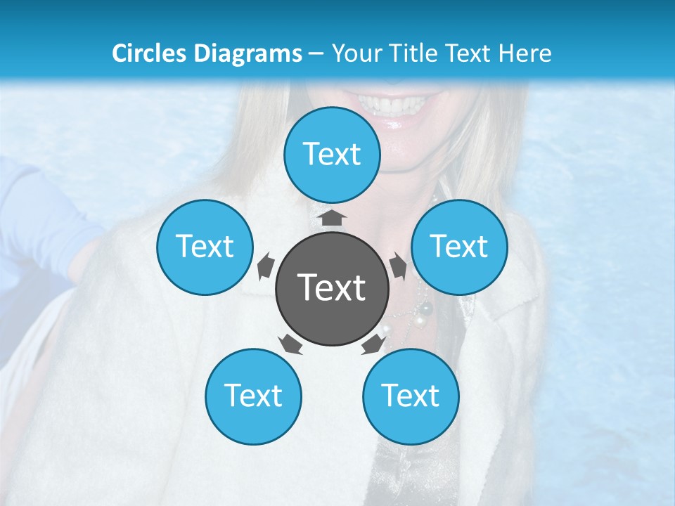 Pearls Beige Coat Gold Dress PowerPoint Template