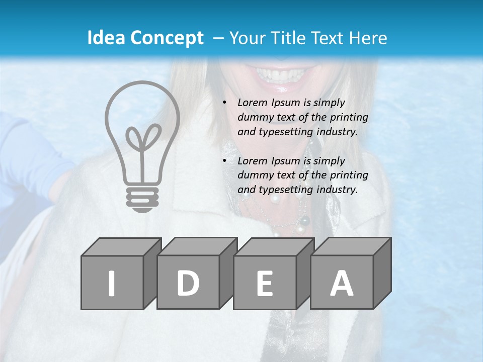 Pearls Beige Coat Gold Dress PowerPoint Template