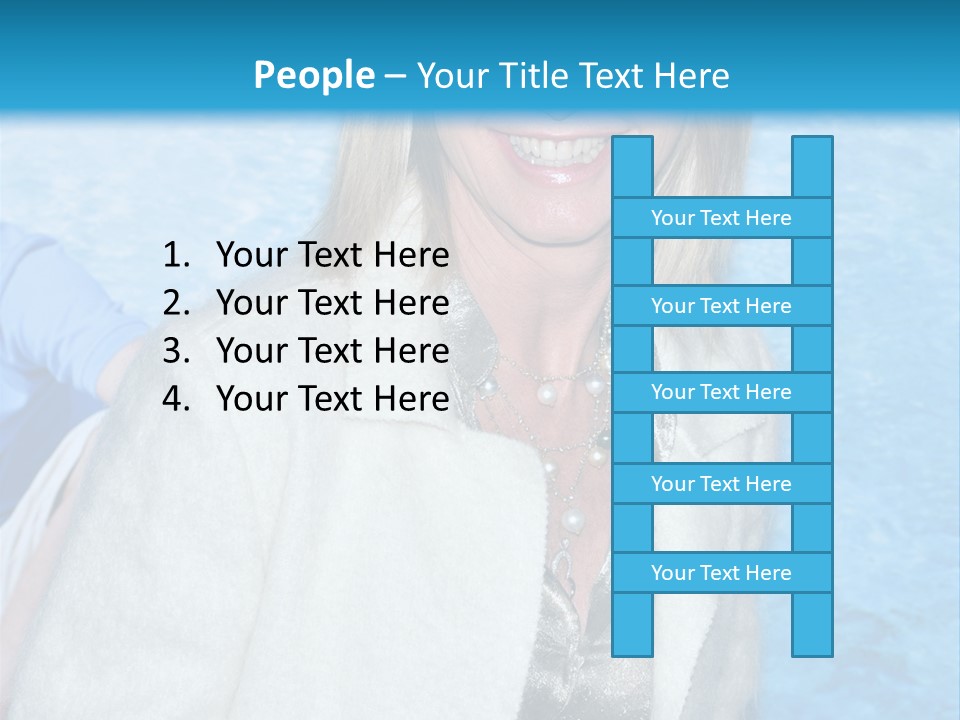 Pearls Beige Coat Gold Dress PowerPoint Template